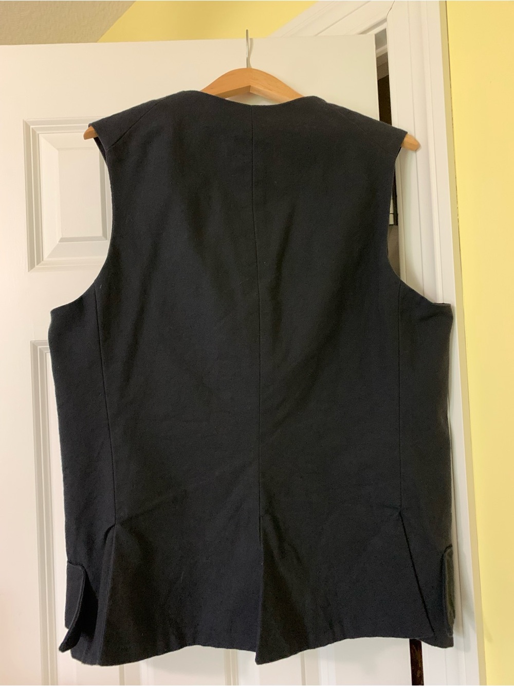 jas.Townsend&Son Cotton Canvas WaistCoat Vest Navy Pewter Buttons HistoricRepro - Picture 4 of 10
